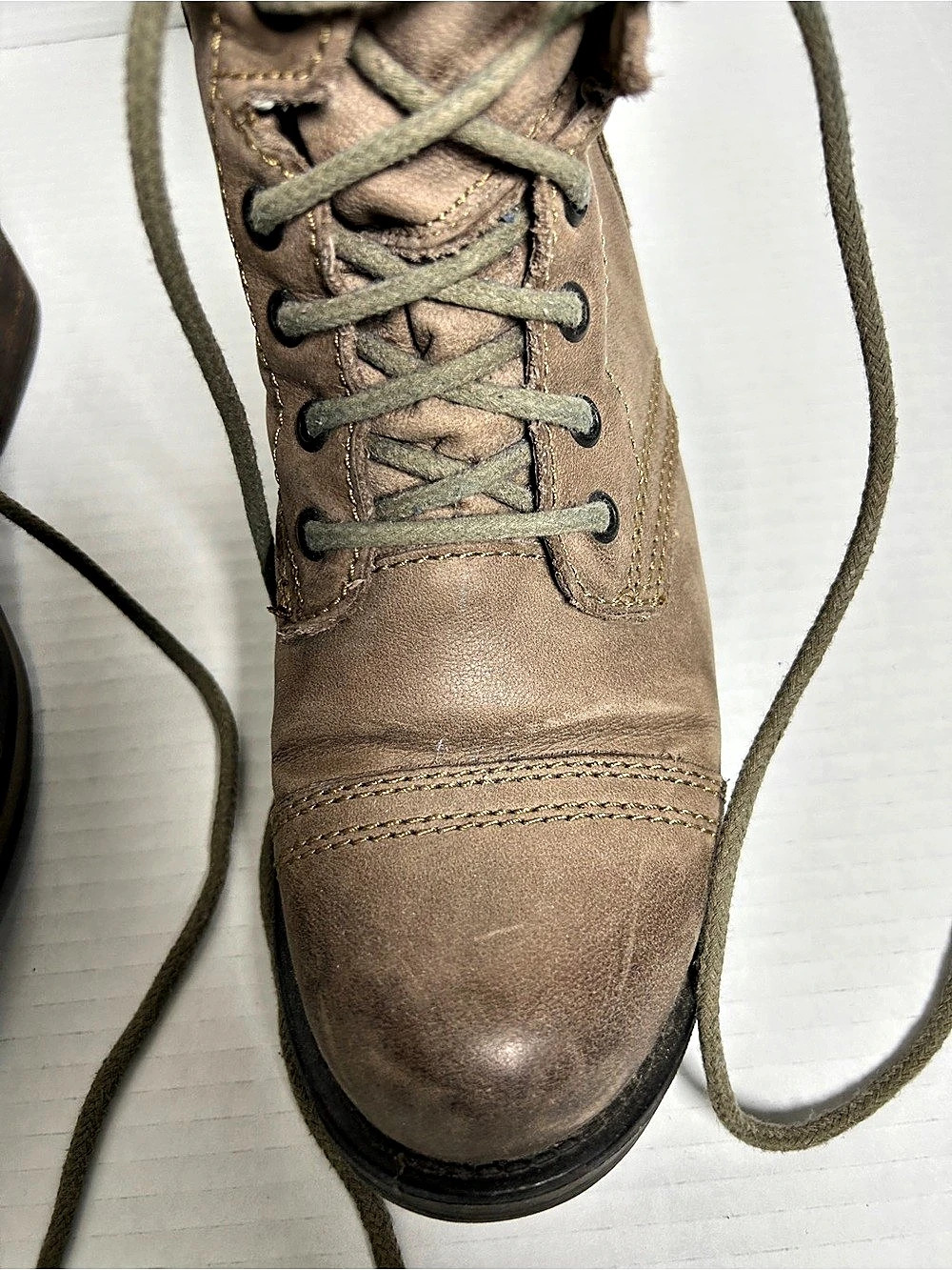 Steve Madden Troopa Combat Boot Women's Brown Size 8.5 - Picture 7 of 8